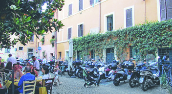 A Trastevere egyik tere