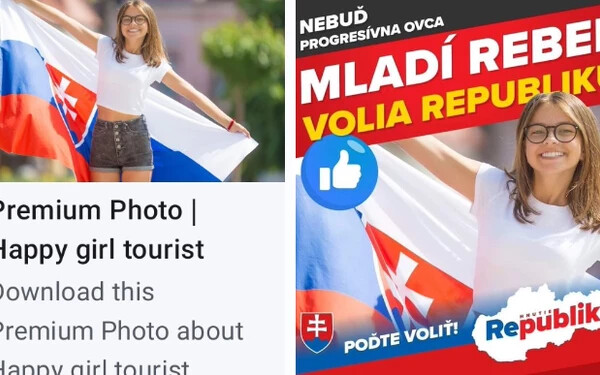 A Republika szerint fiatalok is szavaznak rájuk – a hirdetésben egy fotóbankból letöltött képet használtak