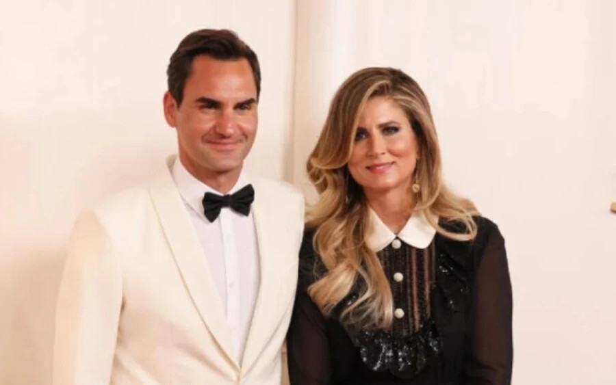 OSCAR 2024: A szlovák Mirka Federer a férje, Roger Federer mellett tündökölt az Oscar-gálán.