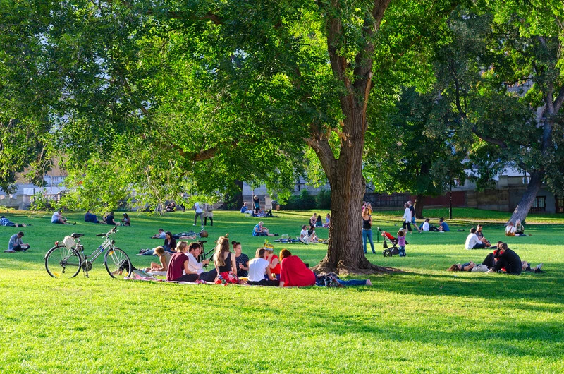 A parkok fontosak a bécsieknek, például piknikek tökéletes színhelyei.